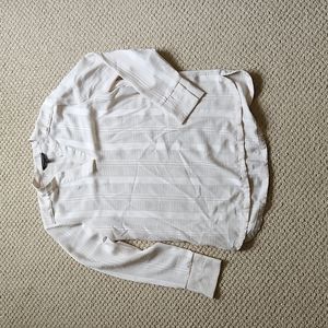 Long white sheer tunic